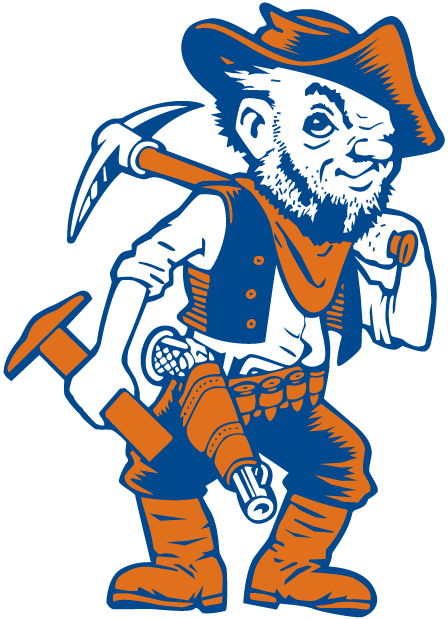 UTEP Miners 0-1991 Mascot Logo diy DTF decal sticker